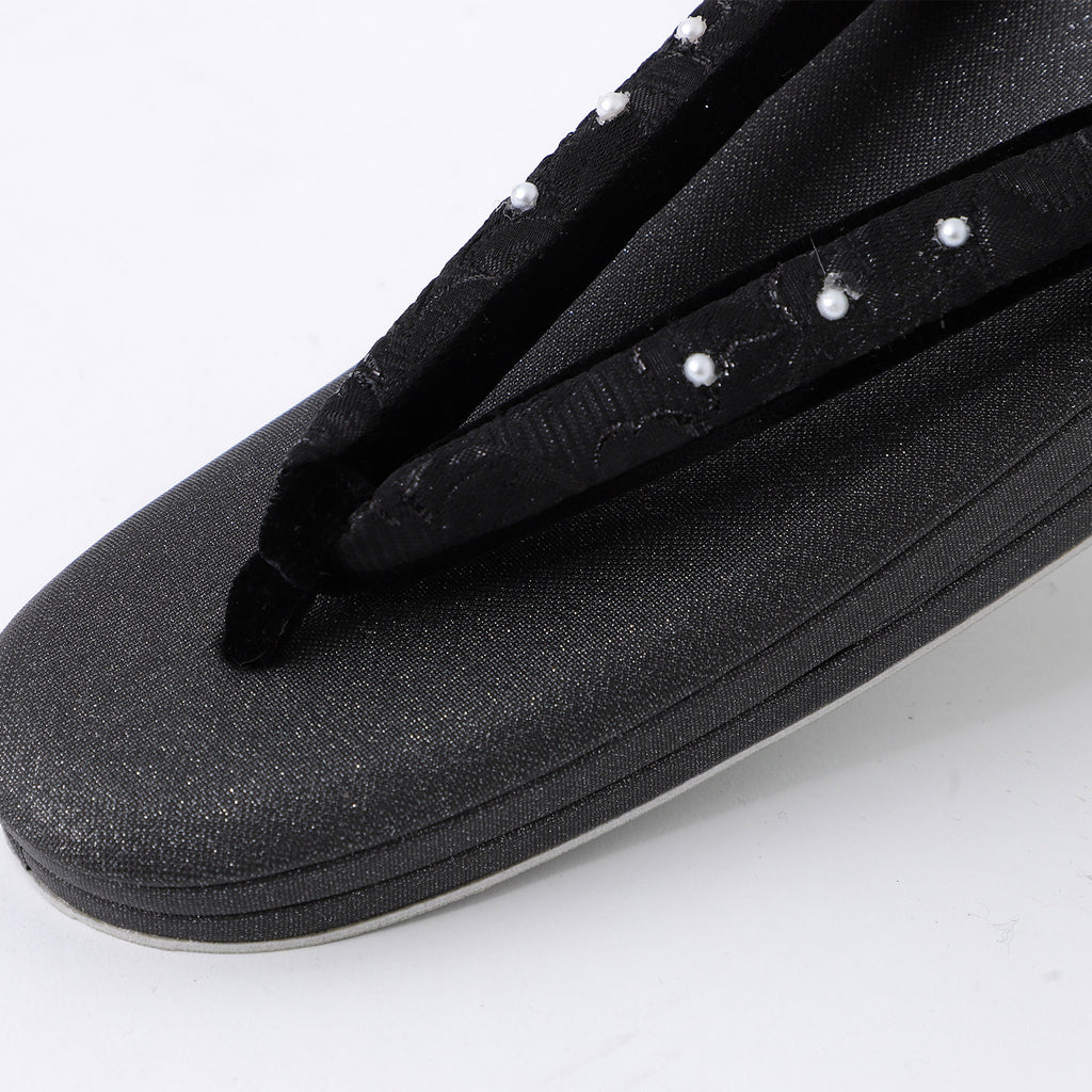 草履バッグ セット 留袖 訪問着 フォーマル 着物 振袖 結婚式 成人式 日本製 浅草謹製 パール手 白黒カブセ 玉入