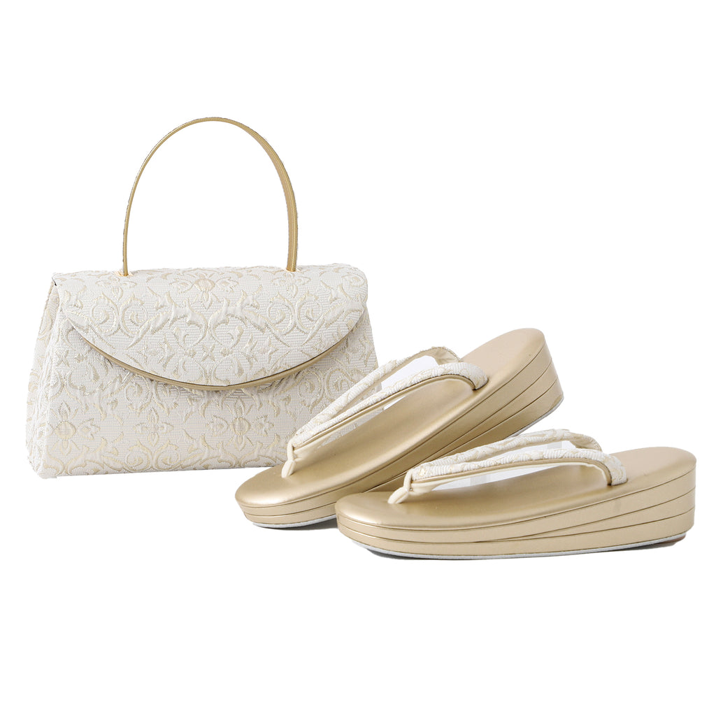 浅草 草履バッグ セット 留袖 訪問着 フォーマル 着物 振袖 結婚式 成人式 日本製 浅草謹製 玉入カブセ（フクレ織） 草履バッグセット