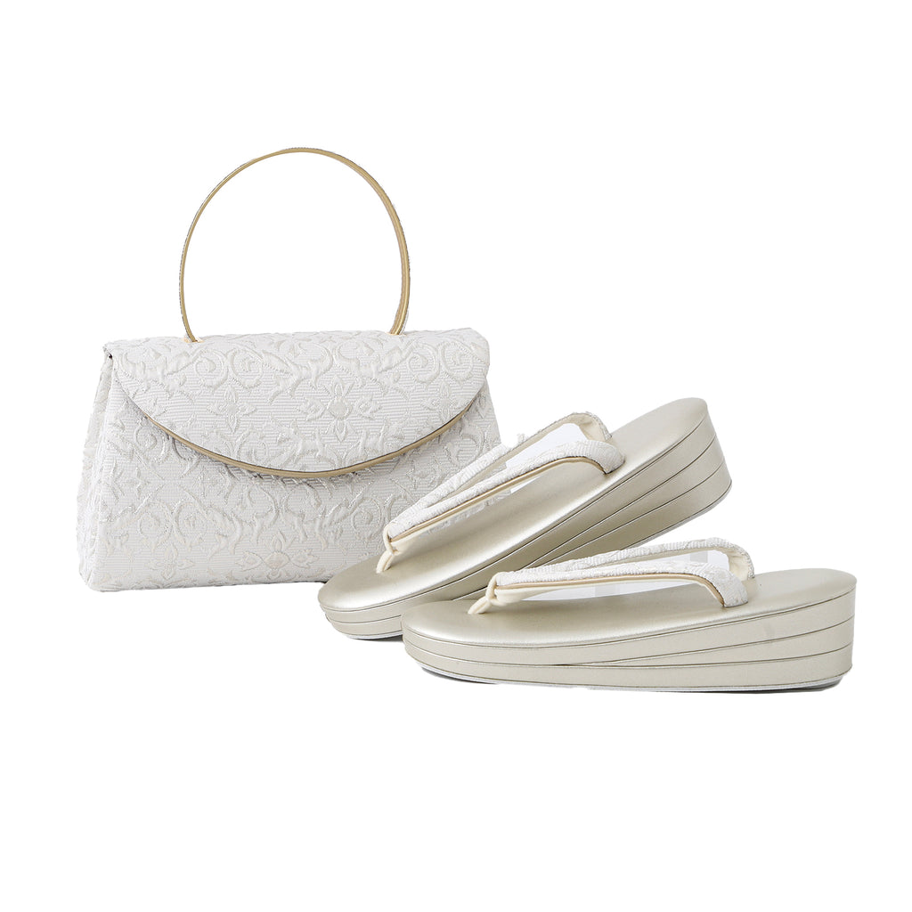 浅草 草履バッグ セット 留袖 訪問着 フォーマル 着物 振袖 結婚式 成人式 日本製 浅草謹製 玉入カブセ（フクレ織） 草履バッグセット