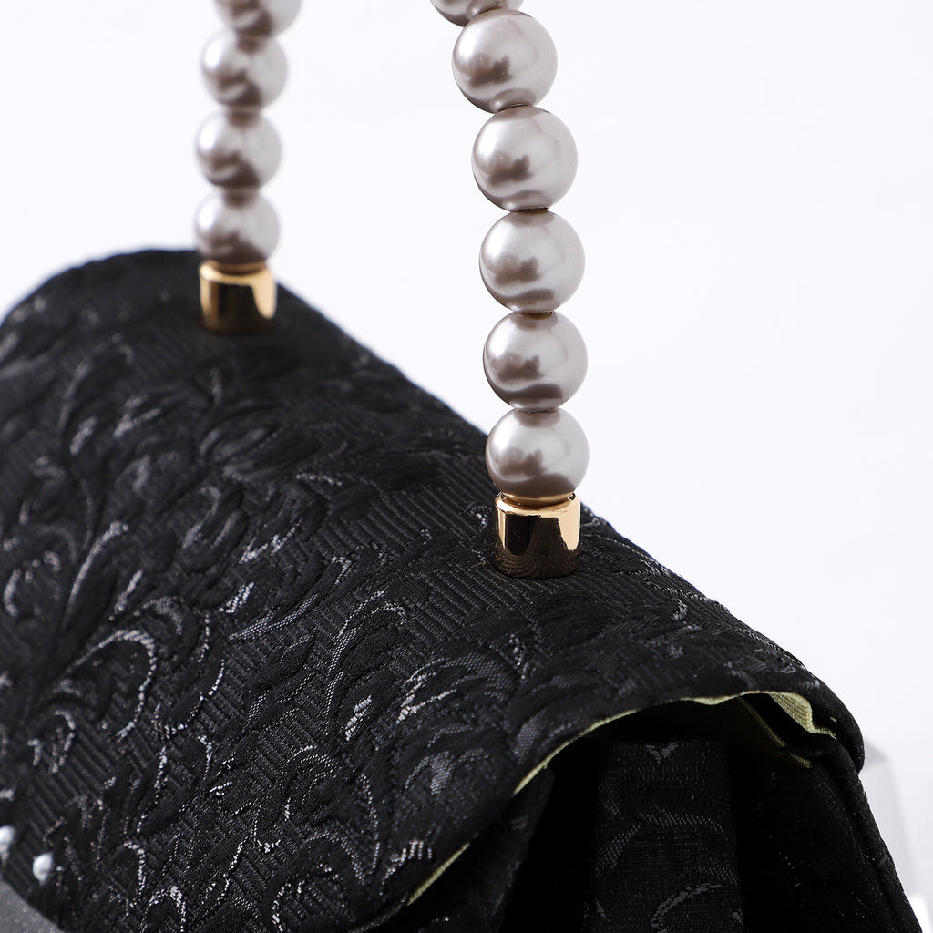 草履バッグ セット 留袖 訪問着 フォーマル 着物 振袖 結婚式 成人式 日本製 浅草謹製 パール手 白黒カブセ 玉入